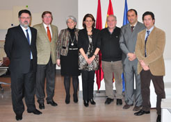 Navarra. La Presidenta Barcina ha recibido a la representación navarra de empresas y productores de energía fotovoltaica