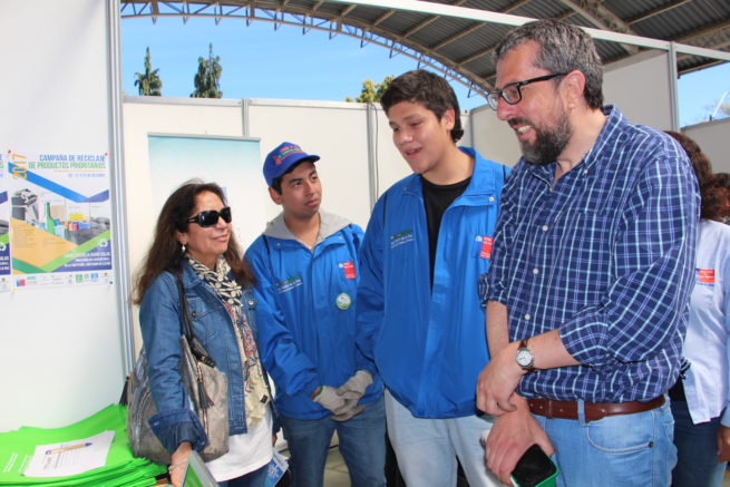 Casi 6 toneladas de residuos fueron recolectados en segunda jornada de la feria de reciclaje de San Pedro de la Paz