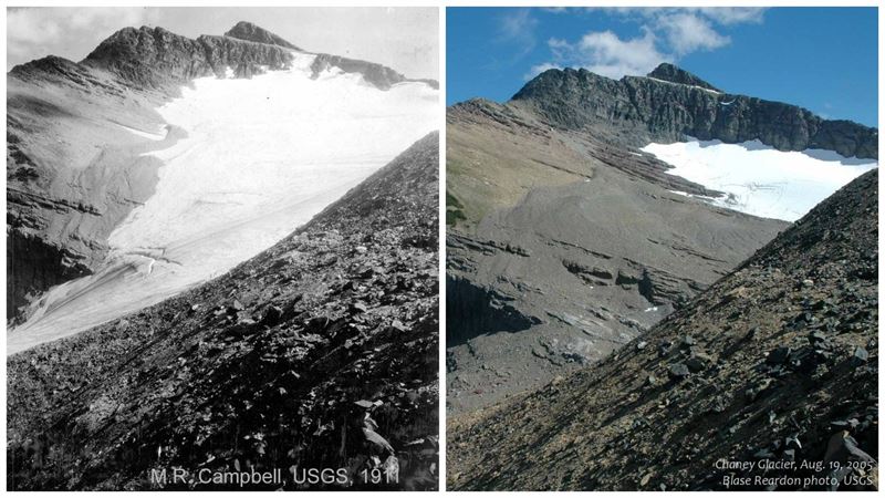 Vea el ‘antes’ y después’ de algunos glaciares