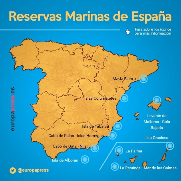 Las 10 reservas marinas de la costa española