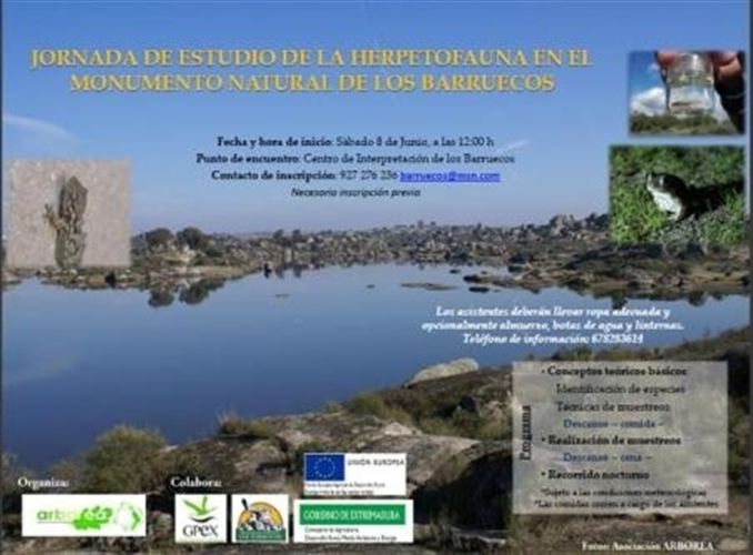 Medio Ambiente de Extremadura organiza una jornada de estudios de anfibios y reptiles de Los Barruecos