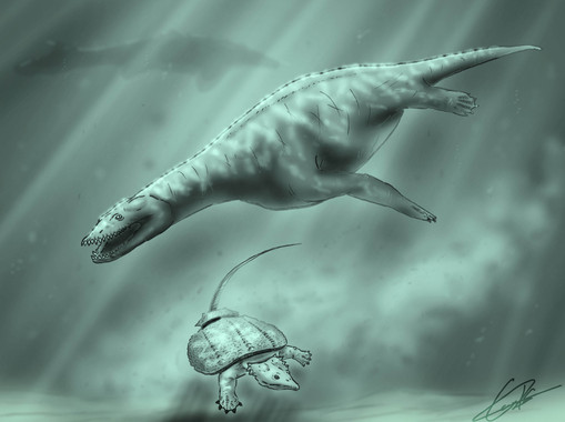 Qué reptiles marinos habitaron la Península Ibérica en el Triásico