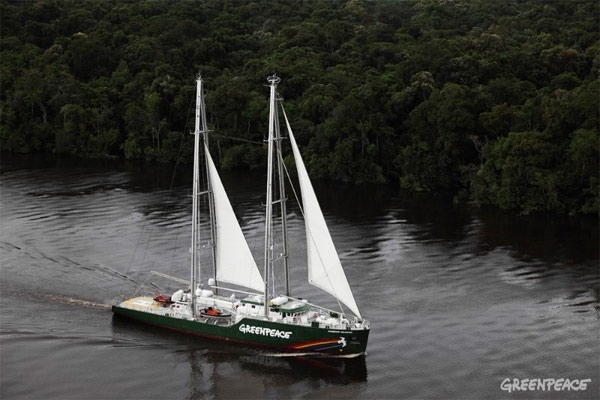 ¡Únete a la travesía del Rainbow Warrior por la Amazonía!