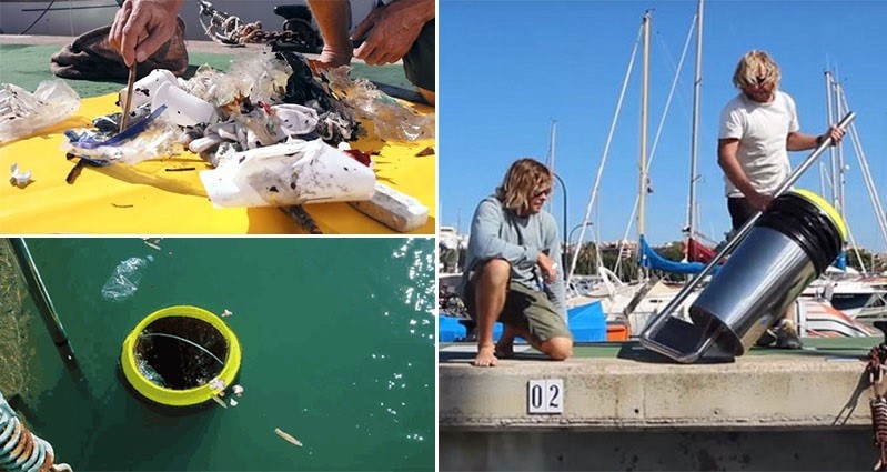 Seabina un Innovador cubo de basura para limpiar el océano