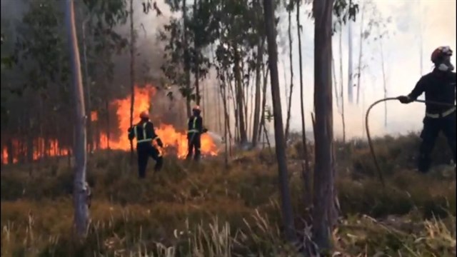El equipo de Ericam comienza a trabajar en los incendios de Portugal