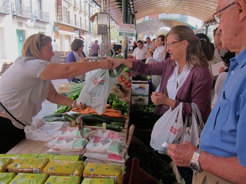 Cientos de vallisoletanos acuden a comprar al Mercado Ecológico de UCCL