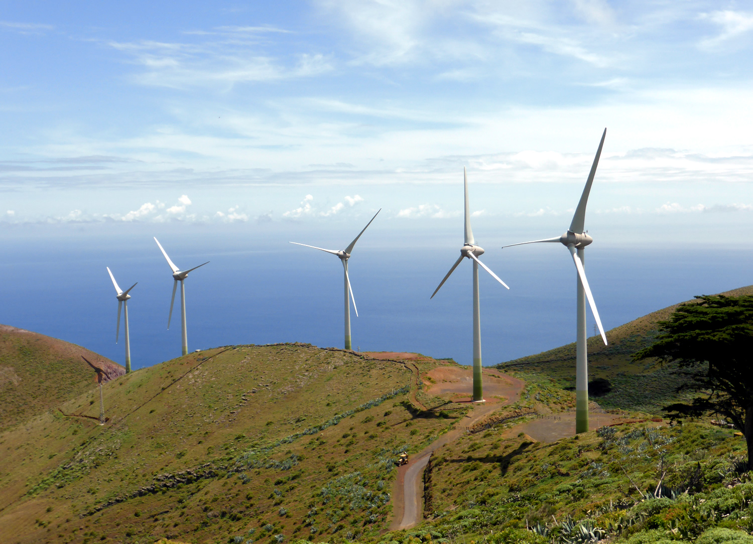 Canarias solicita al Gobierno ampliar hasta finales de 2018 la puesta en marcha de parque eólicos en las islas