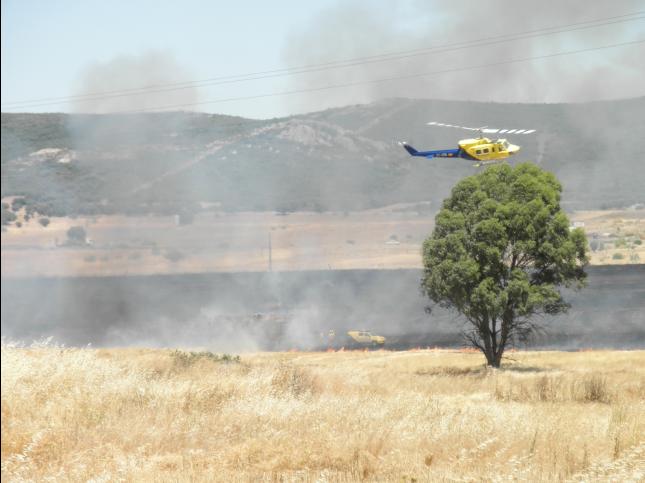 Extinguido el incendio de Estercuel (Teruel)