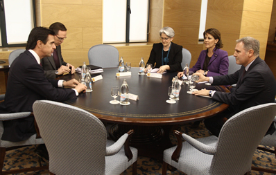 Energías renovables. CENER acude con la Presidenta de Navarra a una reunión con el Ministro Soria