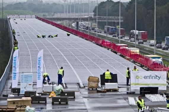 Túnel solar entre París y Amsterdam