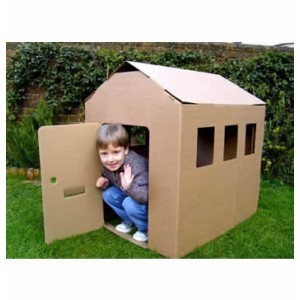 Cobertizo en cartón reciclado de Paperpod