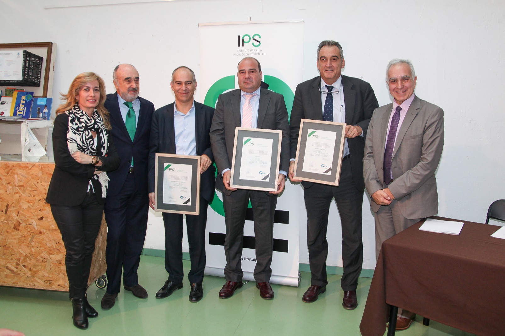 El IPS entrega sus primeros  Certificados de Sostenibilidad a empresas de Cataluña