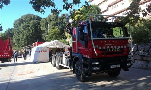 Incendio forestal de Vallirana (Barcelona)