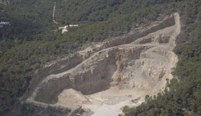 La cantera de Ses Planes de Baleares