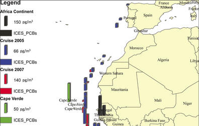 Detectan altos niveles de compuestos tóxicos en las costas de África occidental