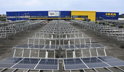 IKEA implementa una instalación fotovoltaica para su tienda en Málaga