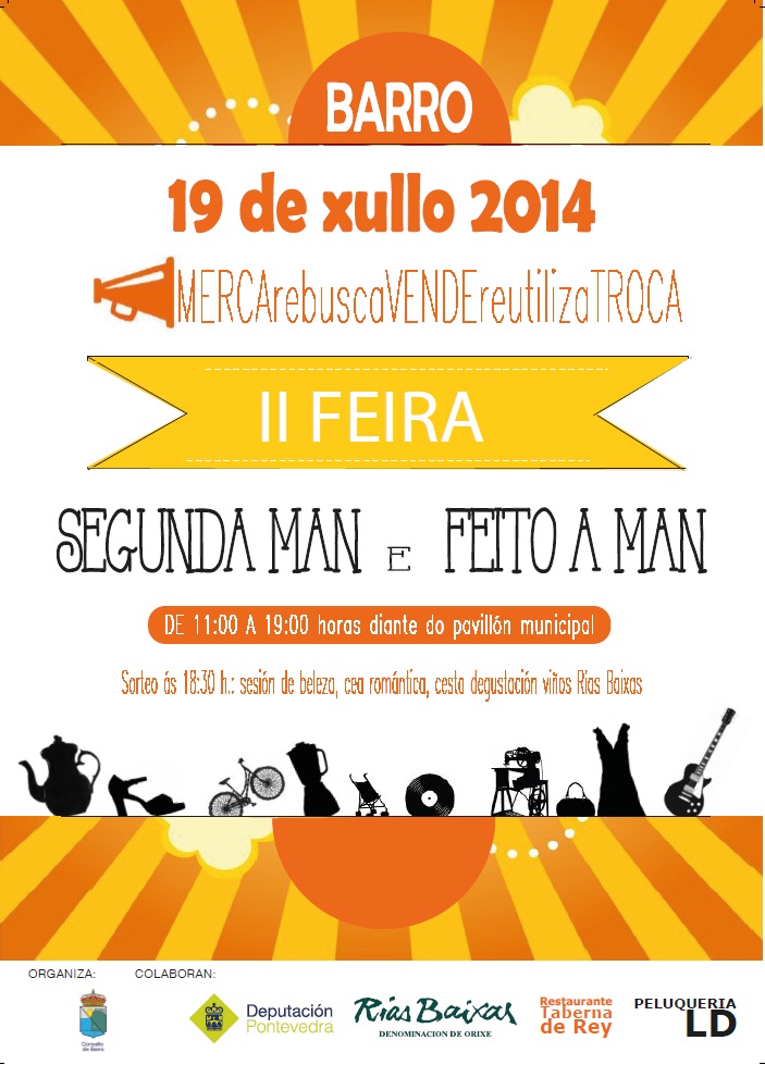 Galicia. La Feria de Segunda Mano de Barro contará con talleres de reciclaje de Sogama