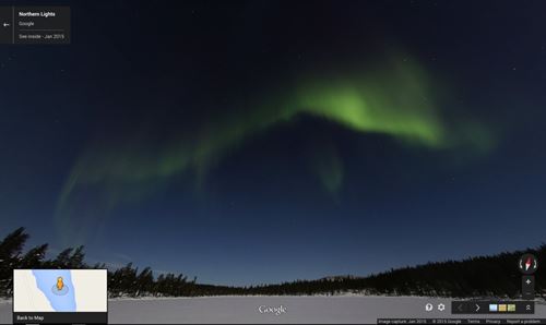 Google Street View incorpora las Auroras Boreales finlandesas