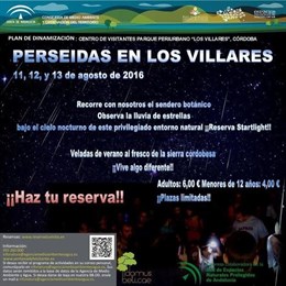 El Parque de Los Villares ofrece desde este jueves actividades para observar las Perseidas