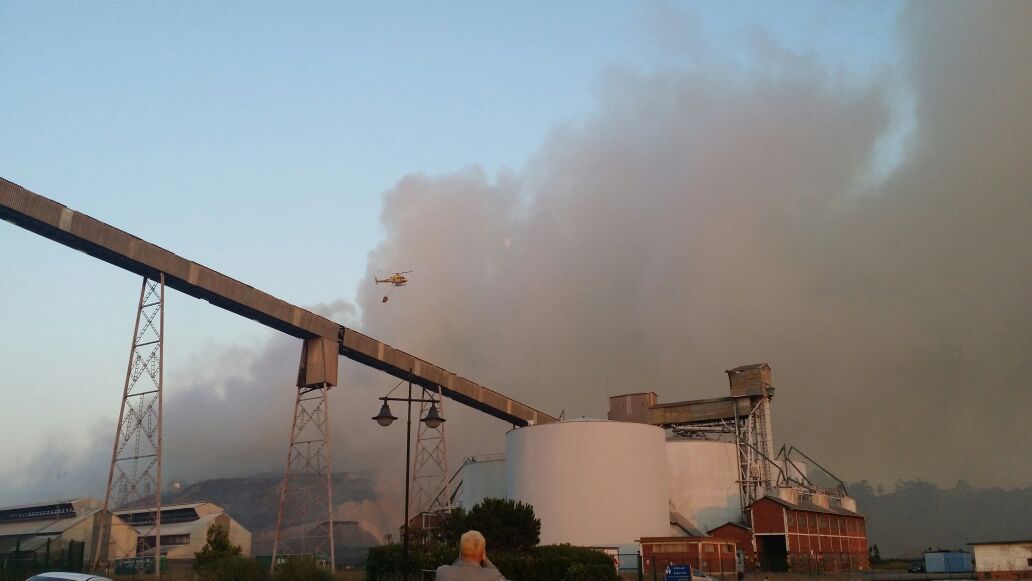 Asturias. El incendio disparo la contaminación en la comarca