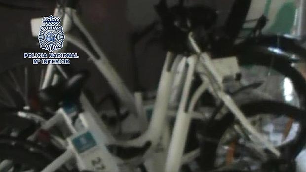 Madrid. Los okupas del Johnny habían robado 10 BiciMad para su uso particular