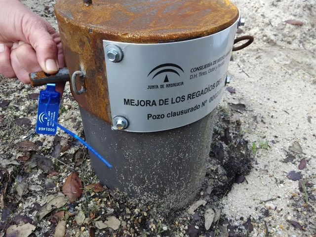 Clausuran ocho pozos en la cuenca hidrográfica Tinto-Odiel-Piedras (Huelva)