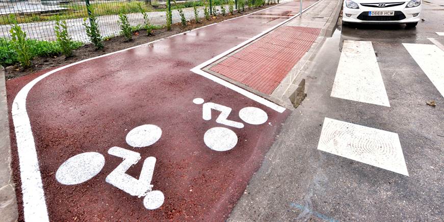Nuevo carril-bici entre el complejo y el PCTCAN en Santander