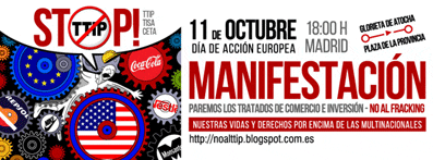 Manifestación: Stop a los Tratados de Libre Comercio e Inversión – No al fracking