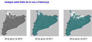 Las cuencas internas catalanas acumulan cerca de 20 hectómetros cúbicos de agua en forma de nieve