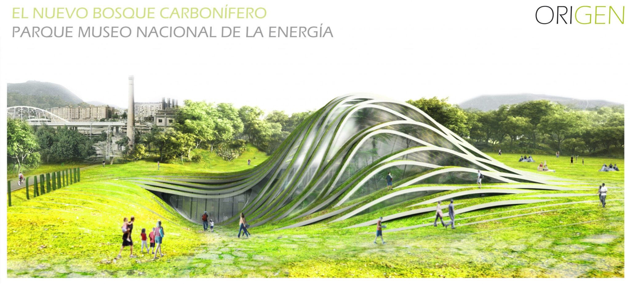 El proyecto “Origen” gana el concurso para la construcción del Bosque del carbonífero del Museo Nacional de la Energía