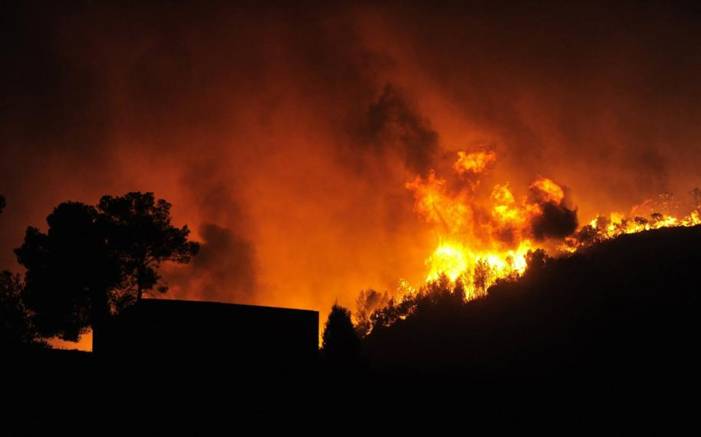 La UME envía otro contingente de efectivos para sofocar el incendio forestal en Cabreros (Ávila)
