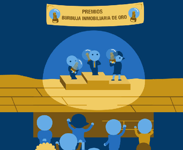 Greenpeace entrega los premios Burbuja Inmobiliaria de Oro en más de 10 ciudades costeras