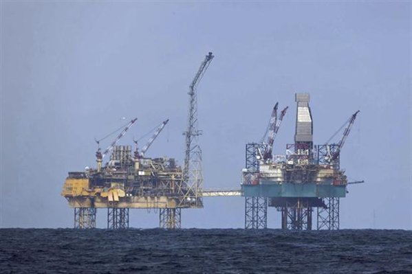 Escape de gas en la plataforma Total del Mar del Norte en Gran Bretaña