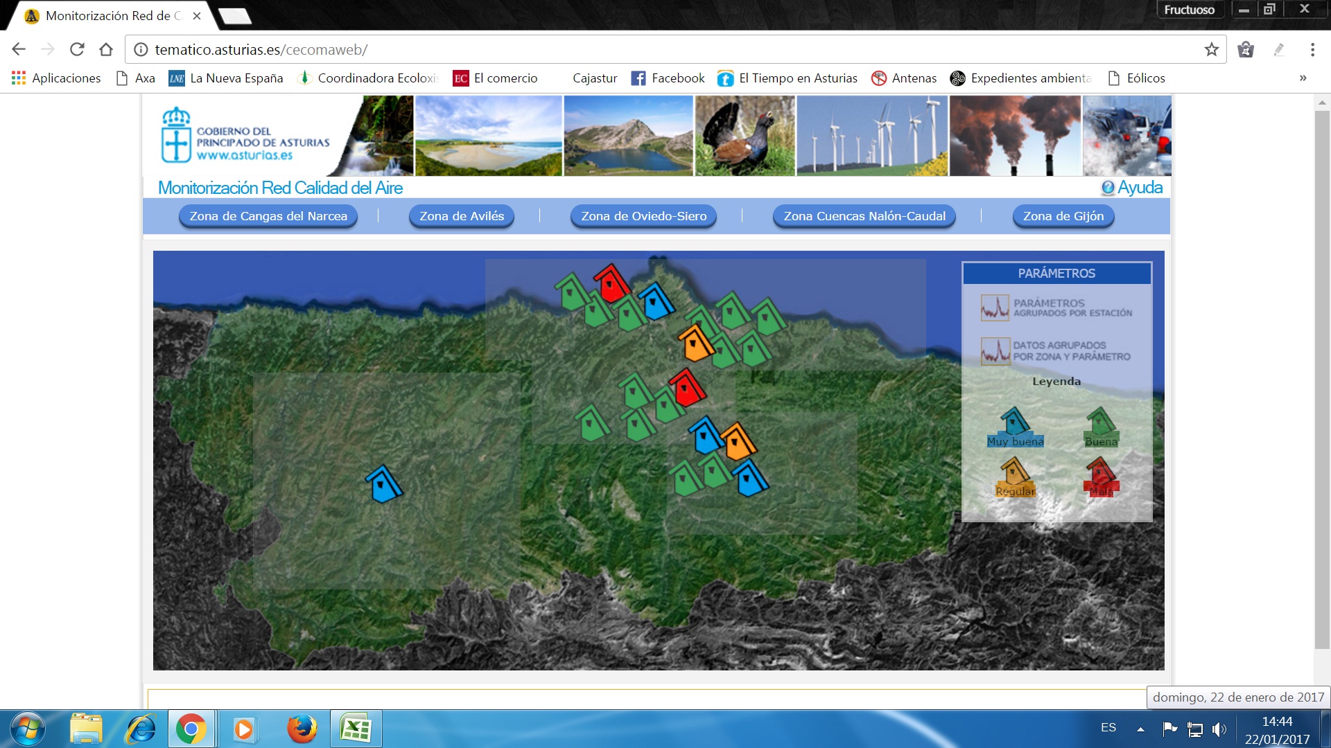 Asturias. Ni la lluvia quita la alerta por contaminación de Siero