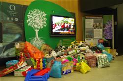 Abierto el punto de recogida solidaria en el Centro de Biodiversidad de Euskadi