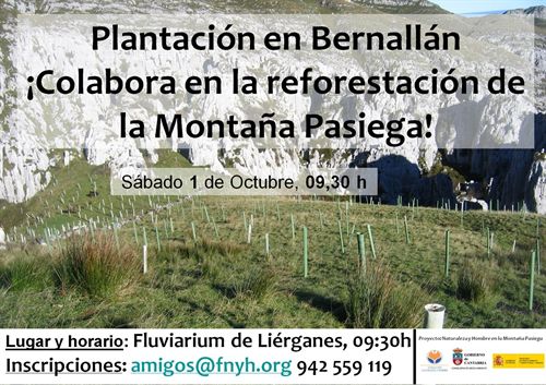 La Fundación Naturaleza y Hombre reforestará este sábado parte de una finca quemada de la montaña pasiega