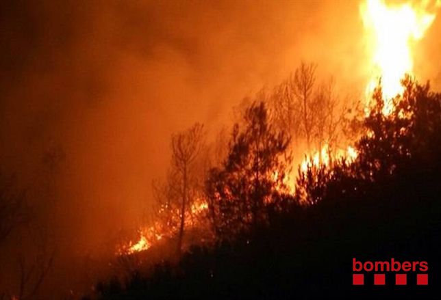 Los bomberos sofocan 10 incendios causados por rayos este fin de semana