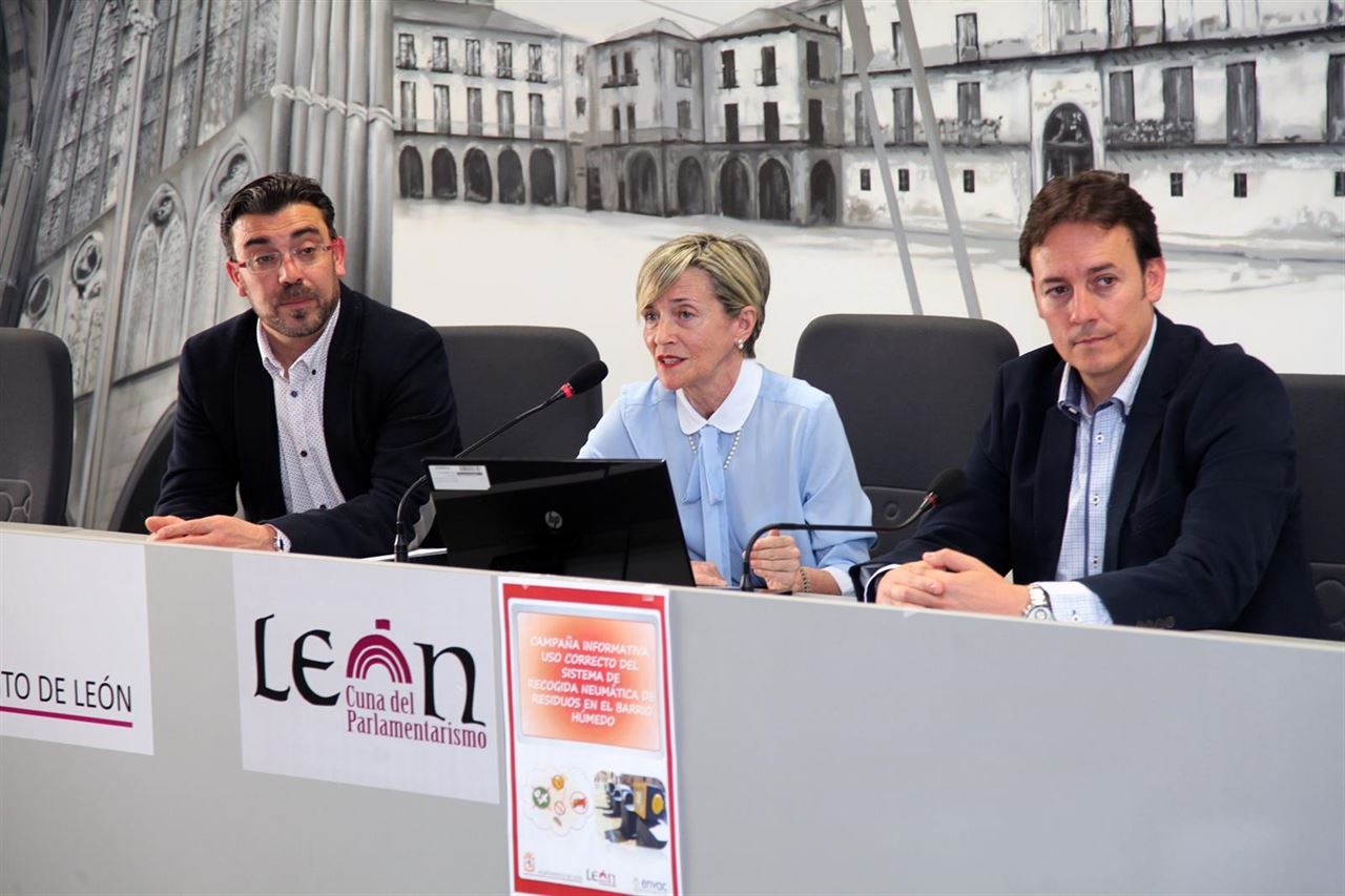 León arranca una campaña para informar sobre la recogida neumática de residuos
