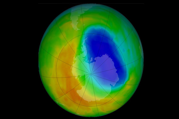 El agujero de ozono antártico ha sido pequeño este año
