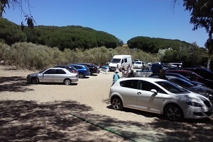 El Puerto de Santa María y aparcamientos en el Pinar de Mochicle