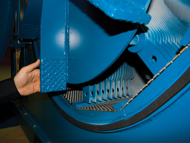 Biomasa. Triturar astillas húmedas con aire