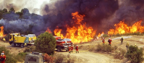 Declarado un incendio forestal en el paraje Cortijo Aguarico de Sorbas (Almería)