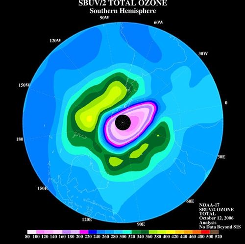 El agujero de ozono de la Antártida influye hasta el ecuador