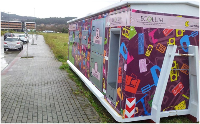 ECOLUM y el contenedor inteligente de IDENTIS WEEE