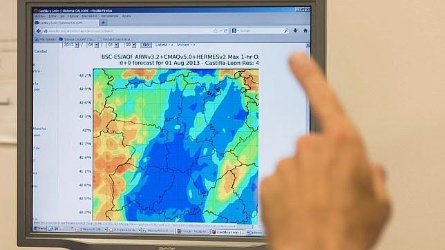 El ozono inunda Castilla y León