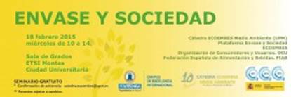 El 18 de Febrero tienes una cita con el seminario gratuito ‘Envase y Sociedad’