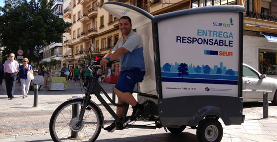 SEUR rebaja emisiones de CO2 gracias al reparto en bici ecológica’