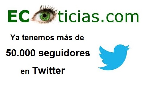 ¡Gracias a todos vosotros ya tenemos más de 50.000 seguidores en Twitter!
