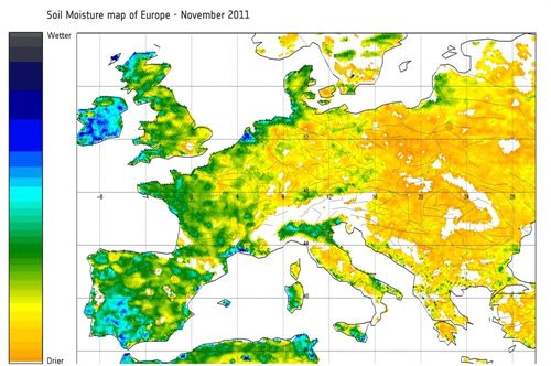 La sequía en Europa central