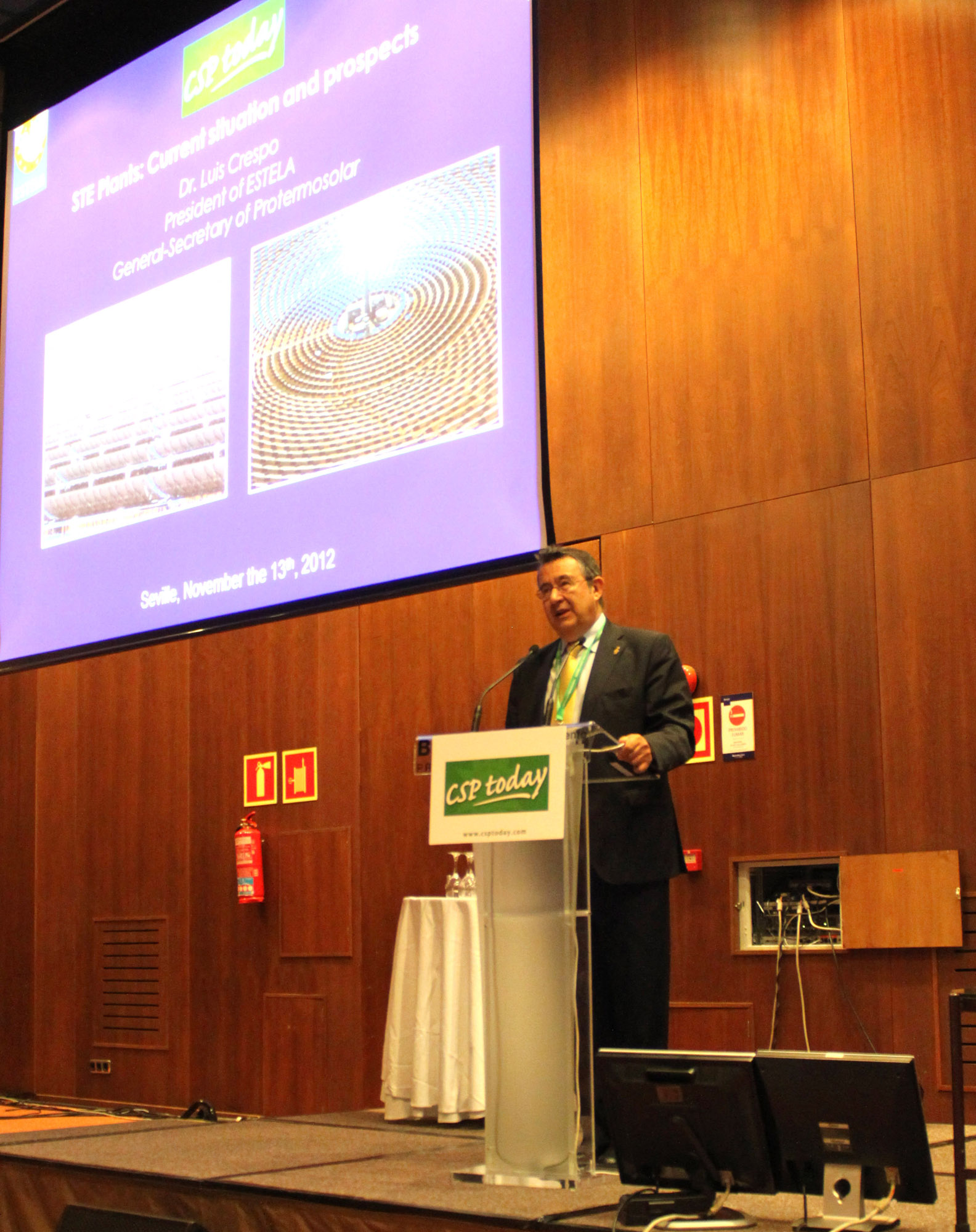VI Cumbre Internacional del sector termosolar en Sevilla. Premio especial de csp today a protermosolar